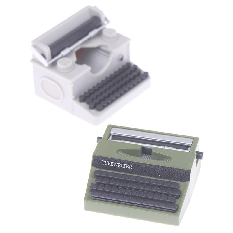 1: 12 кукольных домиков, мини-украшения, имитация пишущей машинки, кукла, игрушечный реквизит, реквизит