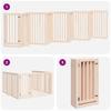 9 Piece Foldable Dog Gate 450 cm Poplar Wood