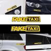 4pc Fake Taxi Sticker Vinyl Decal Car Window Drift Funny Tuning Car Sticker