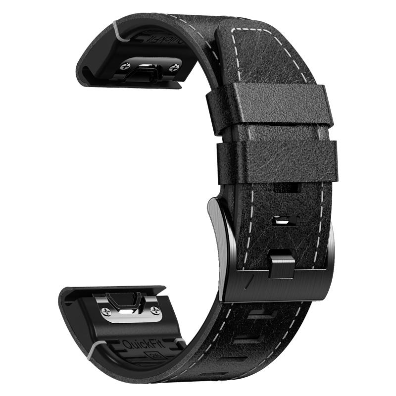 22 26 мм Силиконовый кожаный ремешок для Garmin Enduro 3 2 Быстросъемный ремешок для часов для Fenix8 Pro 7X 6 5X Plus Tactix8 Спортивный браслет