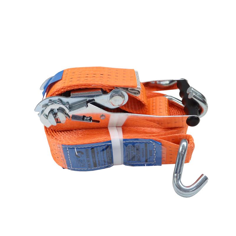 5T lifting strap, 8m wide, 50mm, complete with buckle, rubber lining, 230mm, certified, MORGA standard