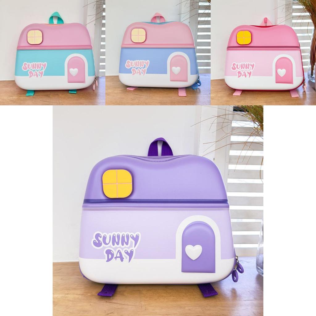 Kids Cartoon Shell Backpack With Stressreducing Design For Daily School Carrying