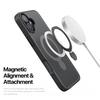 For iPhone 16 Case DUX DUCIS Yind Series PC+TPU Phone Cover Compatible with MagSafe with Kickstand - Black