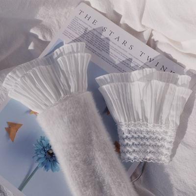 Обложка Свитер Декоративные перчатки Оборки Рукава до локтя Кружевные манжеты Искусственные рукава Съемные манжеты