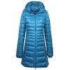 Spring and Autumn Hooded Down Jacket Plus Size Thin Slim Fit Mid-length Women's Jacket S-7XL Women