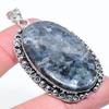 Natural Larvikite Stone Gemstone 925 Sterling Silver Gift Pendant 2.56" P3Z86