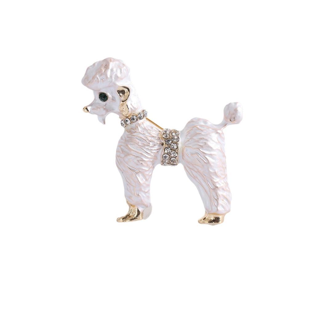 Брошь в виде животного для мужчин и женщин, милая собака, креативная простая брошь, модный темперамент, свитер, куртка, большая булавка