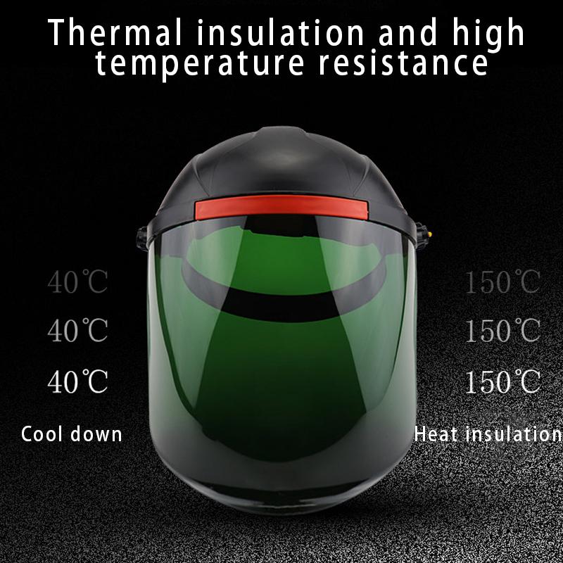Защитный щиток для лица, полнолицевой шлифовальный щиток, откидной передний козырек, УФ-защитный щиток, противотуманное окно с храповым механизмом, сварочные маски WWO
