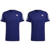 Adidas Футболка Own The Run, впитывающая влагу, дышащая, спортивная, с круглым вырезом и короткими рукавами, мужские топы синего цвета HB7439