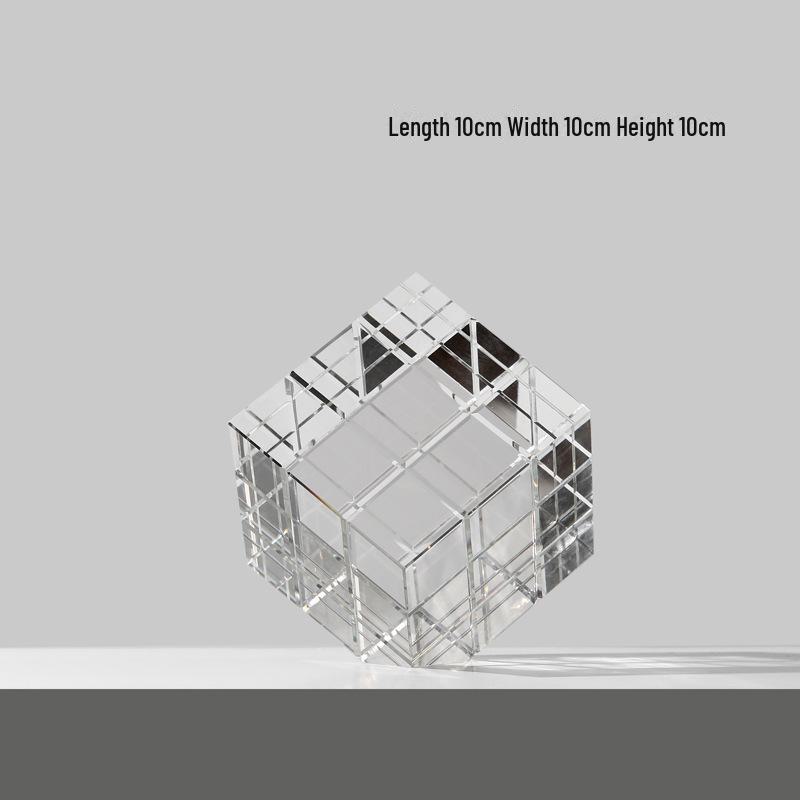 Современный минималистский 3D геометрический стеклянный крест для гостиной или офиса