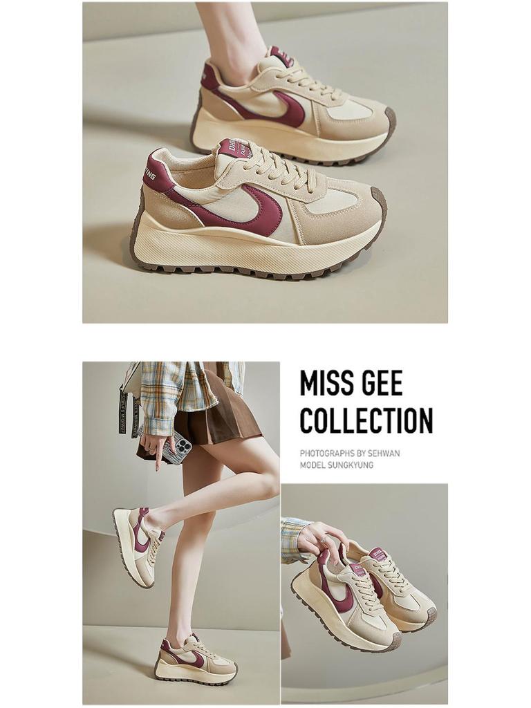 2024 Spring Korean Forrest Gump Women's Platform Sneakers, Heightening Sports Casual Shoes BN001