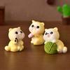 Lovley Eco-friendly Practical Decorative Widely Usage Cat Small Figurine Pet Miniatures