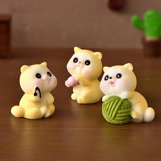 Lovley Eco-friendly Practical Decorative Widely Usage Cat Small Figurine Pet Miniatures