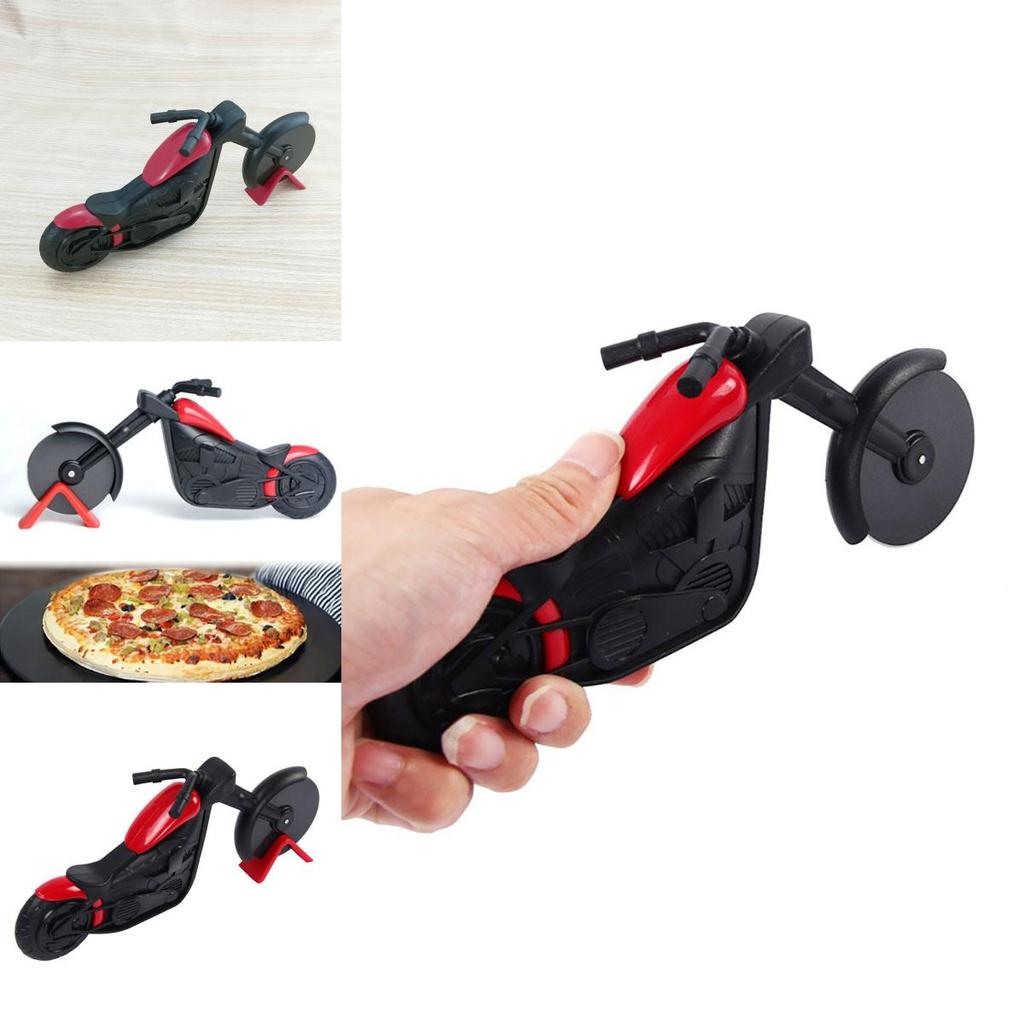 Versatile Motorcycle Pizza Cutter Knife Roller With Classic Appeal For Pizza Lovers