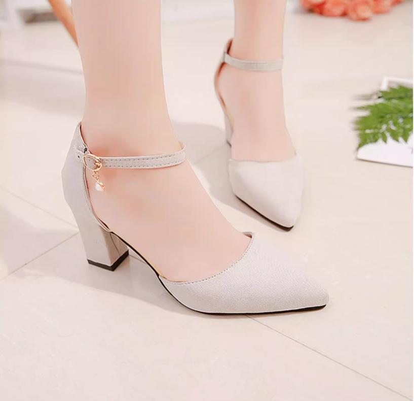 2024 весна и лето новые остроносые сексуальные темпераментные босоножки с неглубоким носком Туфли на высоком каблуке босоножки туфли-лодочки