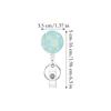 Retractable Badge Holders 3 Pieces Clear Window Quick Access Work Badge Holder With Retraction for Nurse Teachers Students