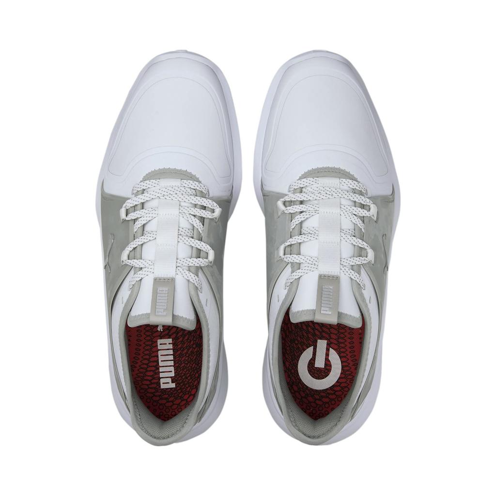 Обувь для гольфа без шипов Ignite FASTEN8 Pro Puma Rise см 3E [PUMA] Мужская Белый/Puma Silver/Высокая 27.0