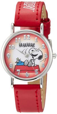 Часы Snoopy Analog Waterproof Leather Strap WW18100SN Red [ALIAS] Женские [Товар]