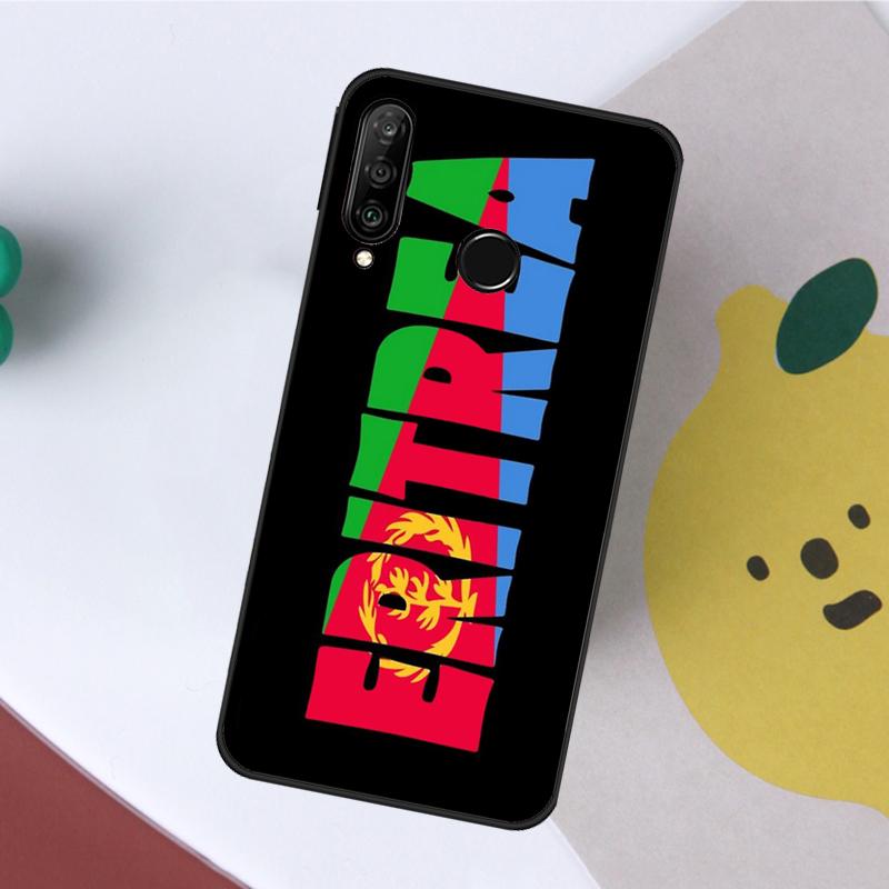 Eritrea Flag For Huawei Nova 8i 7i 11i 12i 12s Y70 Y72 Y73 Y60 Y90 Y61 Y91 9 10 SE P20 P30 P40 Lite Case