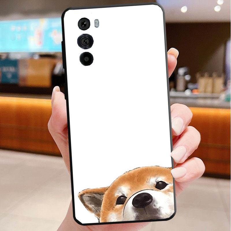 Phone Case For Motorola Edge 50 40 Pro 60 50 40 30 Ultra Neo Fusion Moto G85 G72 G53 G54 G84 G13 G32 Shiba Inu