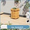 Хуалундун Карбонизированный Массив Дерева Уличный Ящик для Растений