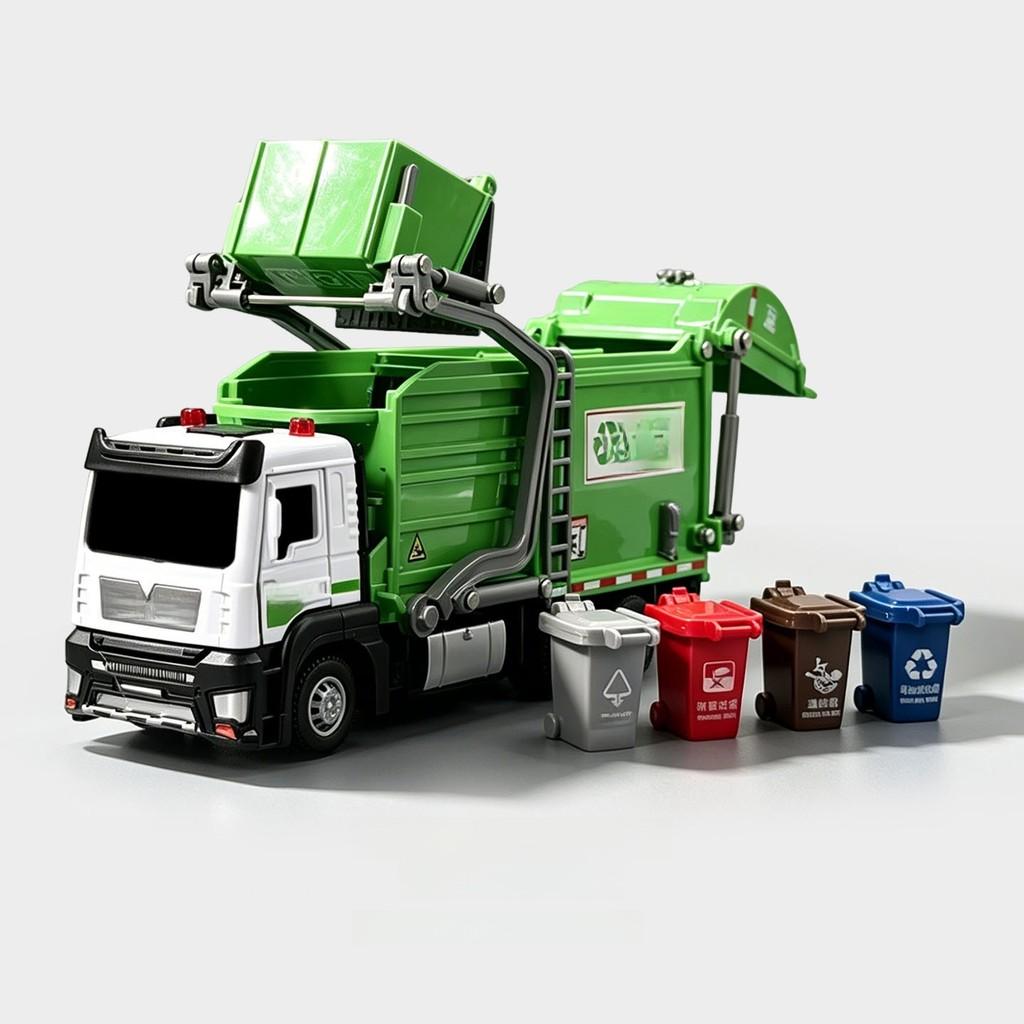 Plastic Water Truck Playset With Spray Function And Sound Effects For Children
