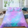 Fish Scales Duvet Cover Set Bedding Set Colorful Mermaid Scale Quilt Cover Pillowcase Queen Size Girls 2/3pcs Comforter Cover