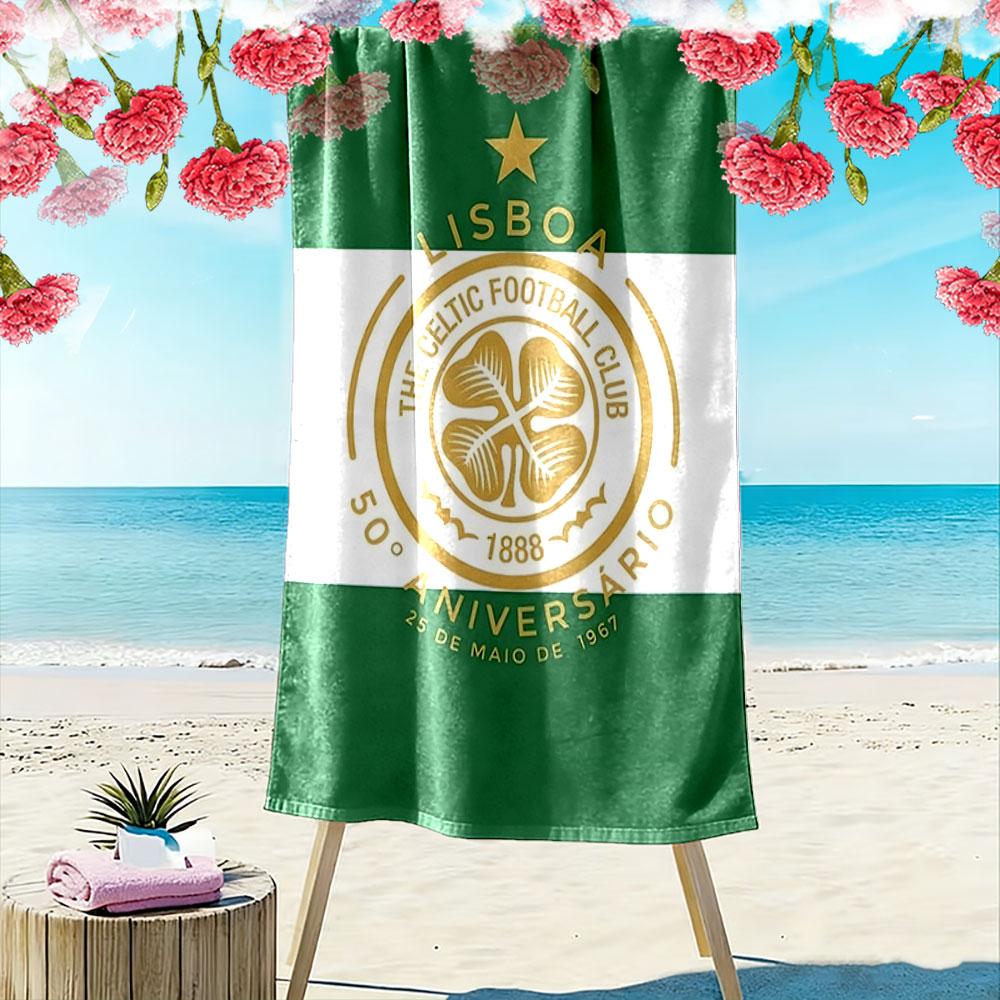 Celtic pattern beach towel, quick-drying, suitable for travel, outdoor sports, jogging, the beach, and swimming