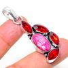 Kashmir Ruby Natural Garnet Gemstone Handmade Jewelry Pendant 2.05" N2s47