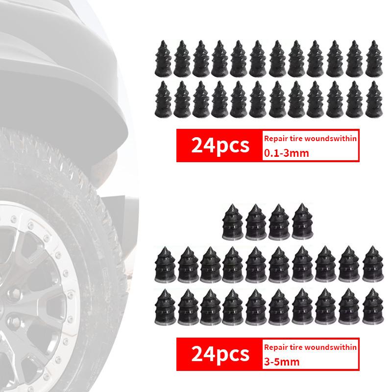 Rubber Tire Repair Nails - Self-Service Puncture Screws for Cars, Motorcycles, Trucks, Bikes Quick Fix Vacuum Tire Repair Studs