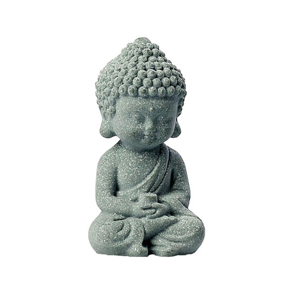 Sandstone Aquarium Buddha Statues Mini Dolls Buddha Statue Little Monk Figurine Car Dashboard