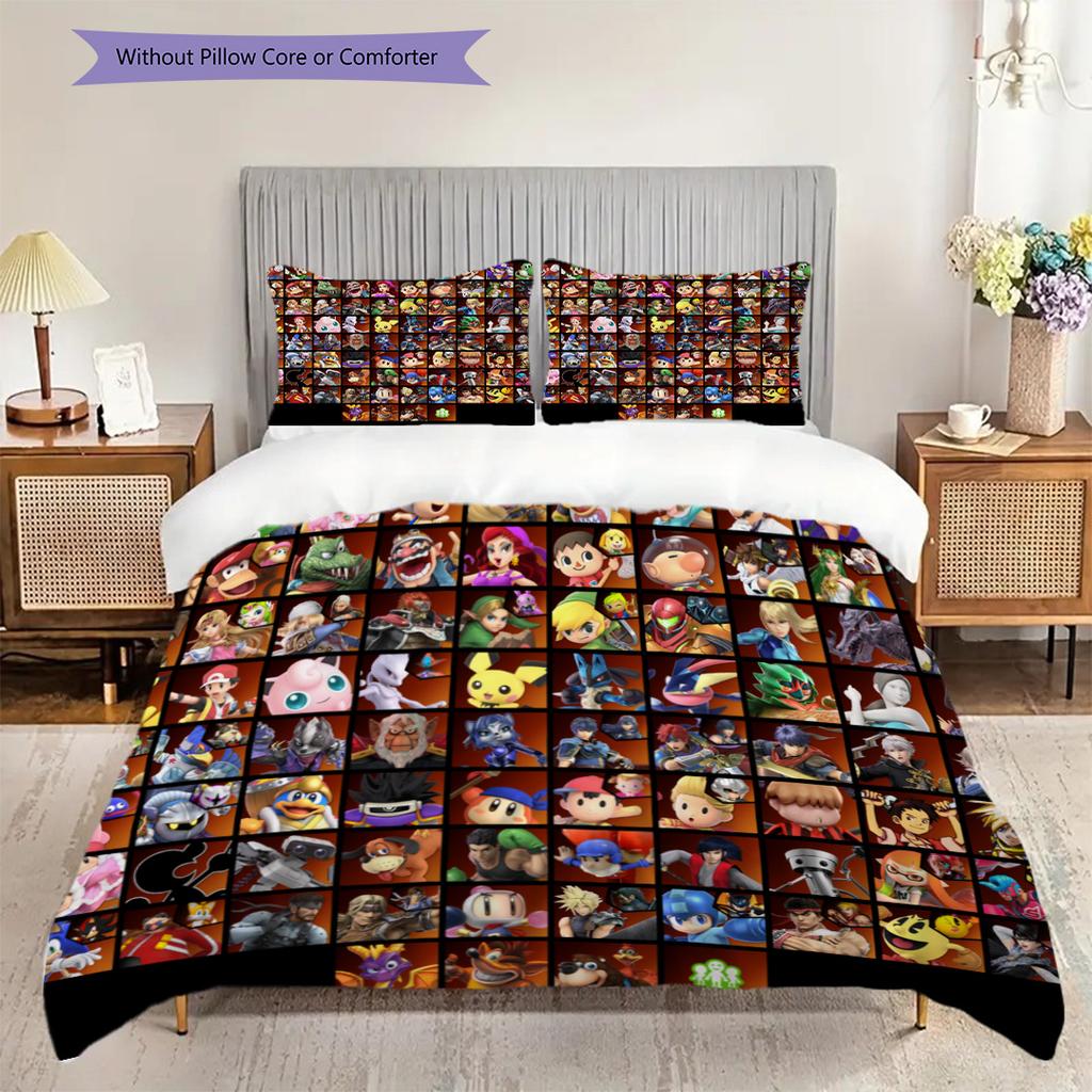 Villainous Puzzle Marvelous Challenge Threepiece Set 1 Duvet Cover 2 Pillowcase Without Core Christmas Birthday Gift Soft And Comfortable
