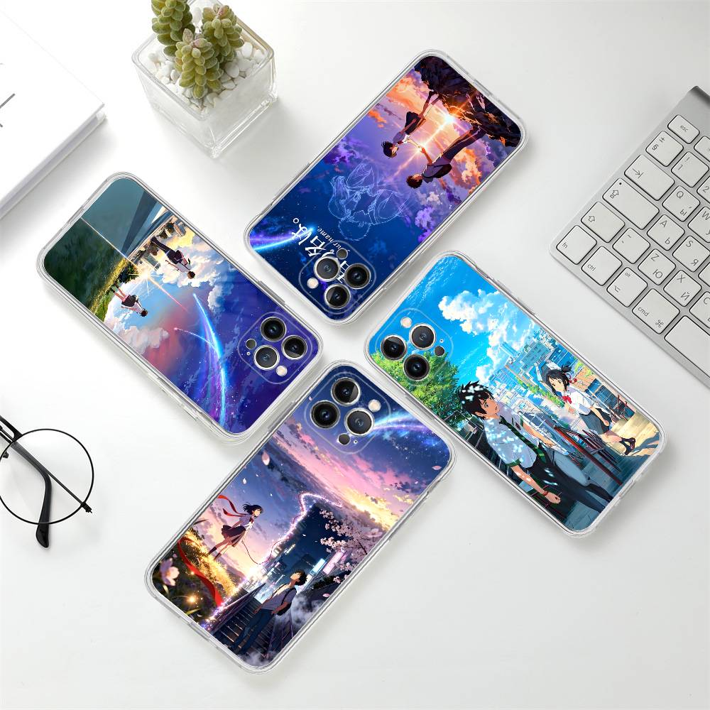 Anime Your N-Name Kimi No Na Wa Phone Case For IPhone 17 16 15 14 Plus 13 12 11 Pro Max Transparent Shockproof Cover
