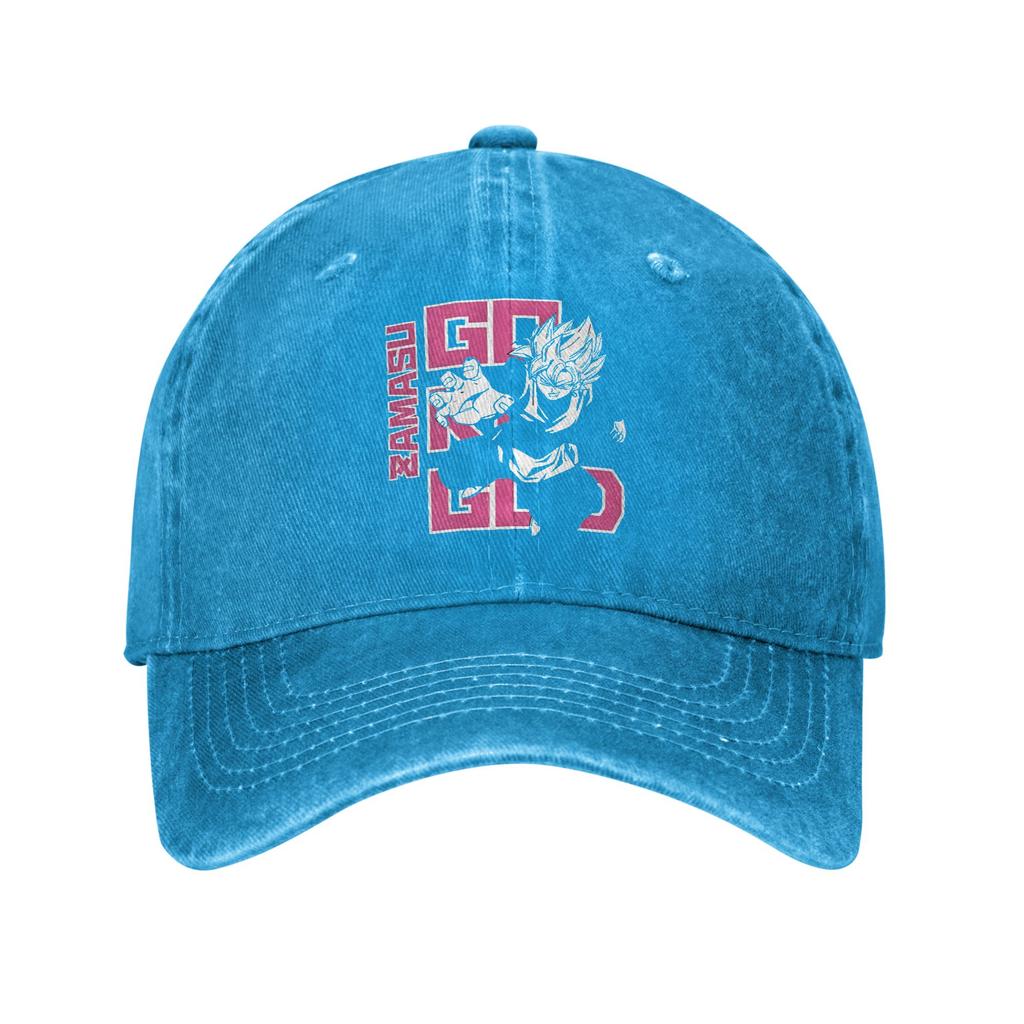 Dragon Ball Black Goku Baseball Caps Retro Distressed Denim  Headwear for Men Women Outdoor Summer Adjustable Fit Hats Cap