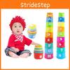Vibrant And Colorful 9pcs Stacking Cups Bathtub Toys Nesting Set For Creative Play