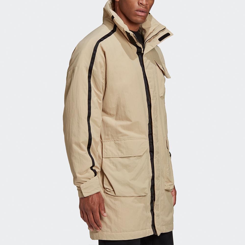 adidas Utilitas Parka Stand Collar Теплая спортивная куртка из хлопка для активного отдыха Зимняя мужская куртка Prairie-Brown FT2463