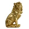 Elegant Male Lion Resin Ornament for Office or Home Decor