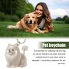 Transparent Pet Hair Keychain Dog Shape Puppy Pendants Cartoon Dog Hair Storage Box  Jewelry Gift