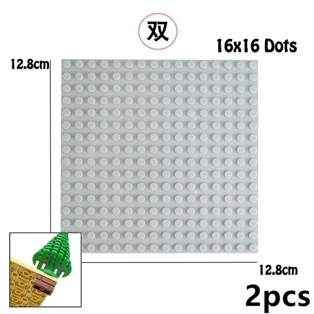Двусторонняя опорная пластина в горошек 32x16 32x32, классические опорные плиты из маленьких кирпичей, строительные блоки, совместимые брендовые строительные детские игрушки