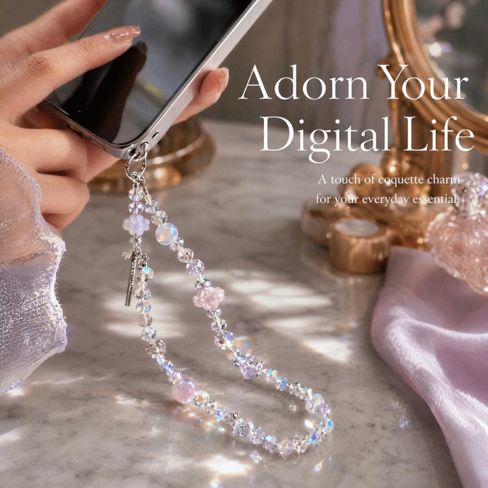 Anti-Lost Function Phone Chain Pendant Beaded Chain Beaded Pendant Accessory Women's Accessory