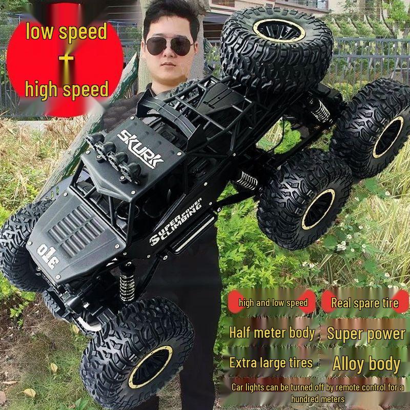 Большой радиоуправляемый внедорожник-скалолаз 4WD/6WD из сплава для детей - Перезаряжаемый