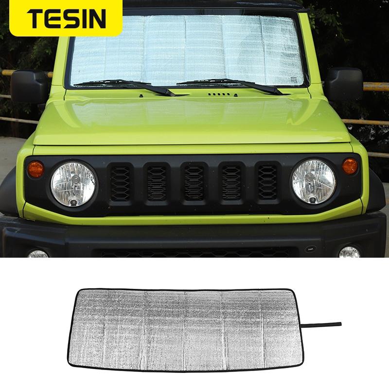 TESIN солнцезащитные козырьки на лобовое стекло для Suzuki Jimny JB74 + автомобильный солнцезащитный козырек на лобовое стекло, аксессуары для Suzuki Jimny