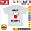 Dude Be Kind T Rex Heart Unity Day Dinosaur Orange Vintage T Shirt Men Women