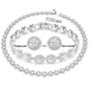 Набор ювелирных изделий Shijia Crystal Roman Diamond: Браслет, Ожерелье и Серьги