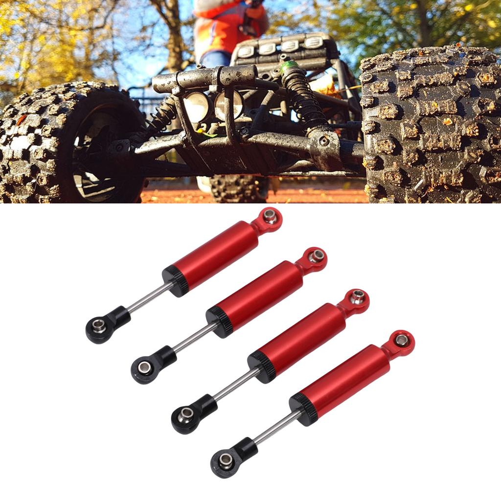 4PCS RC Set Alloy 80mm Oil Damper for 1Celsius10 RC Car Upgrade Parts