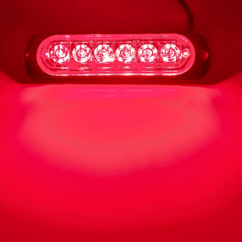 4шт 6LED автомобильные мигающие сигнальные огни Решетка неисправности мигающие аварийные огни светодиодные боковые огни автомобиля