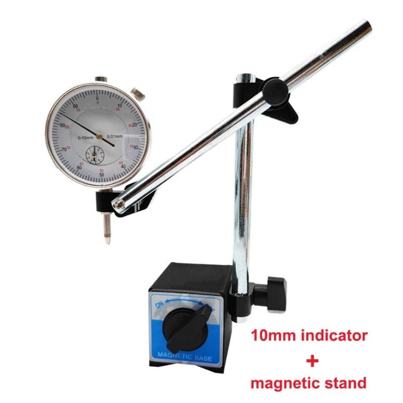 Adjustable Angles Magnetic Face Gauges with Corrosion Resistant Metal Base Easy To Use for Industrial Workshop Laboratory