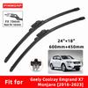 Car Wipers Double Rubber for Geely Coolray SX11 Emgrand X7 Monjaro Front Brushes Cutter Automobiles Parts Accessories Windscreen Wipers Wear Parts