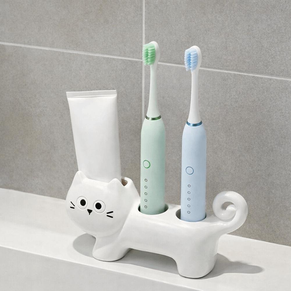 Waterproof 3 Holes Electric Toothbrush Stand Ceramic Electric Toothbrush Holder Home Use