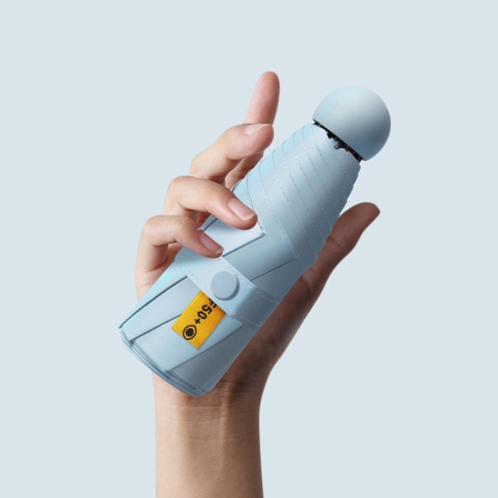 Reinforced Umbrella Rack Capsule Foldable Umbrella Windproof Rain Umbrella Sunshade Umbrella Women